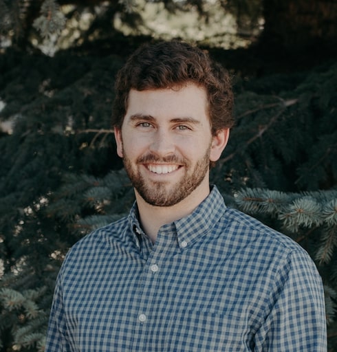 Jason Reese, deacon at Emmaus Road Church in Bozeman, MT, smiling