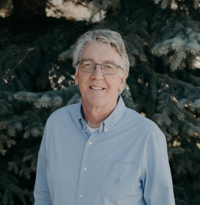 Ron Boomsma, pastor at Emmaus Road Church in Bozeman, MT, smiling